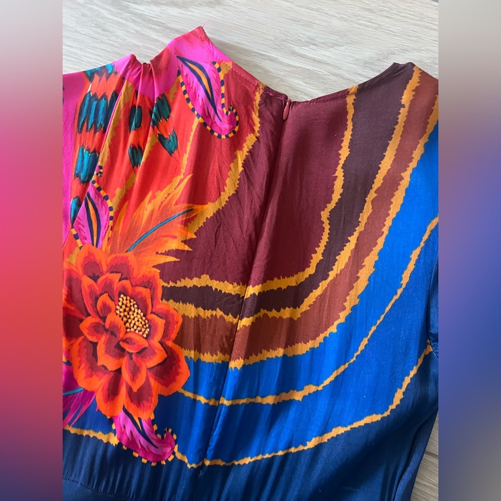 Farm Rio Vintage Wave Maxi Dress size xs - Picture 9 of 16